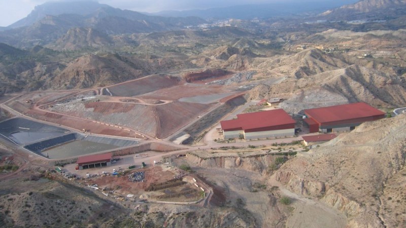 Vista aèria de la planta de Piedra Negra, a Xixona (l'Alacantí). 