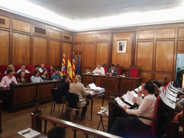 Plenari municipal a l'Ajuntament d'Alcoi.