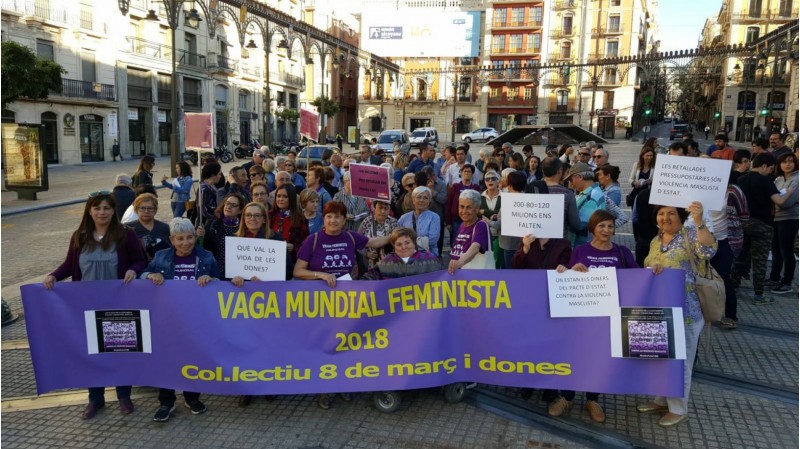 Manifestació feminista del 8 de març.