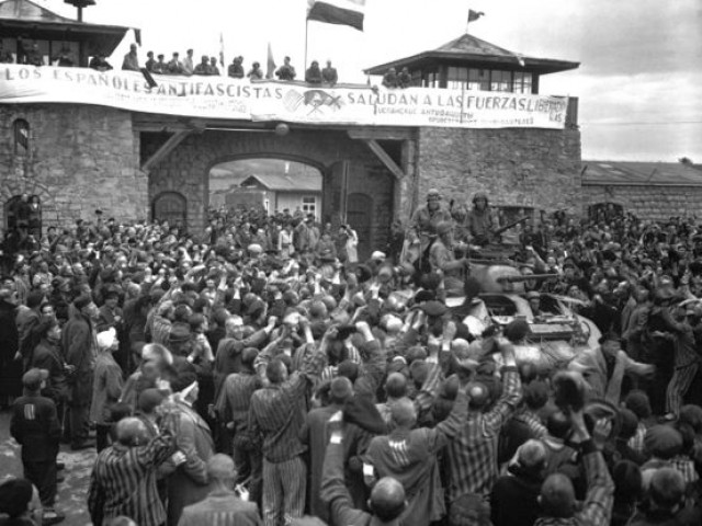 Alliberament de Mauthausen, maig de 1945. Fotografia de Cpl Donald R. Ornitz, US Army - [1], Dominio público, https://commons.wikimedia.org/w/index.php?curid=183551