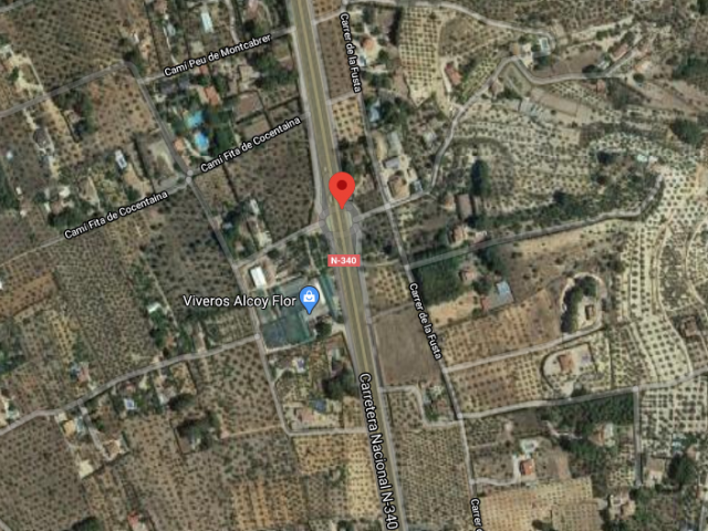 Punt kilomètric on s'ha produit l'accident segons el CICU / Google Maps