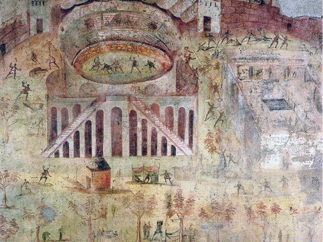 El&nbsp;MARQ&nbsp;exposa una pintura original del segle I sobre els disturbis a Pompeia