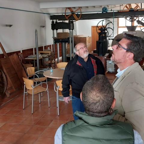 Visita a Penàguila per part de Javier Gutiérrez, diputat d'Indraestructures