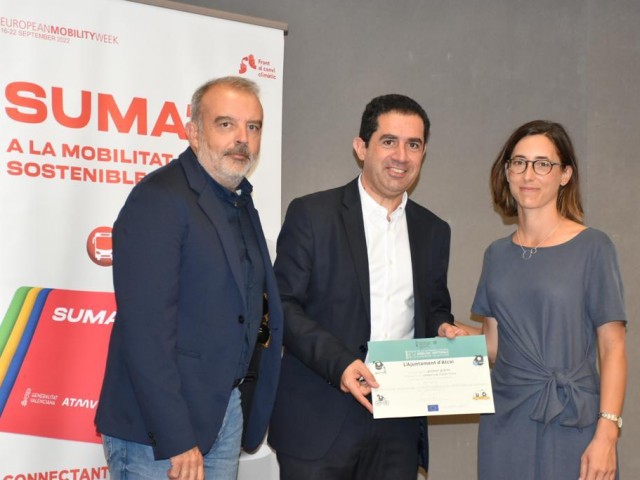 Alcoi rep el premi de la Setmana Europea de la Mobilitat 2022 de la Comunitat Valenciana per la &#039;peatonalitzaci&oacute;&#039;