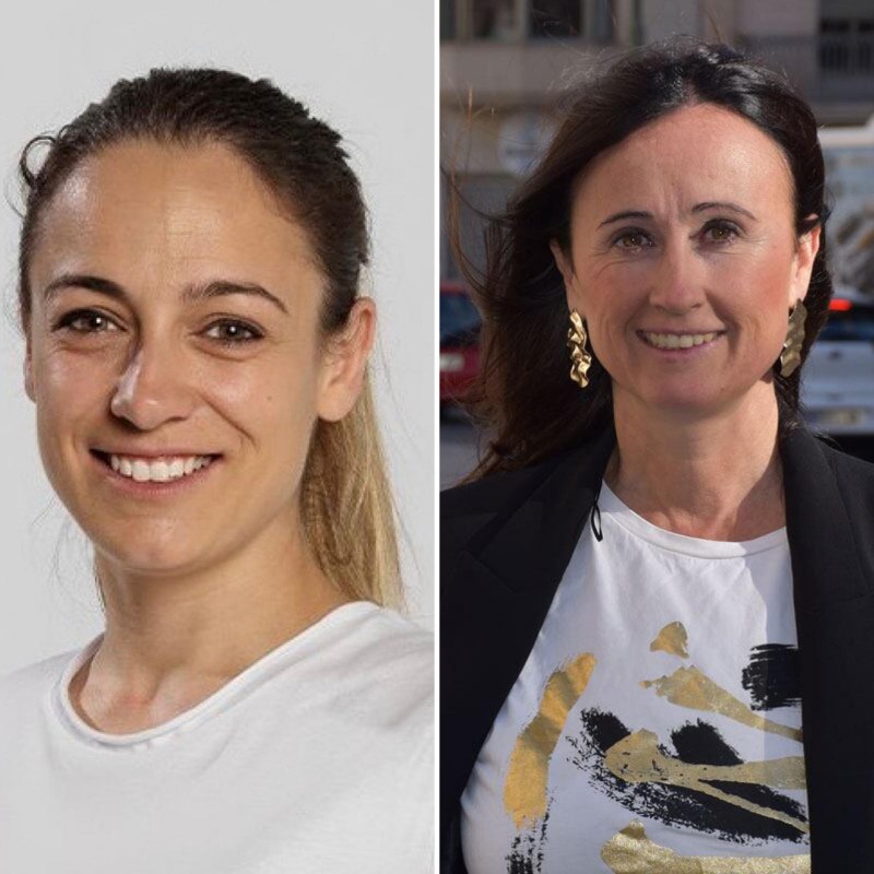 Sara Mej&iacute;as i Aroa Mira