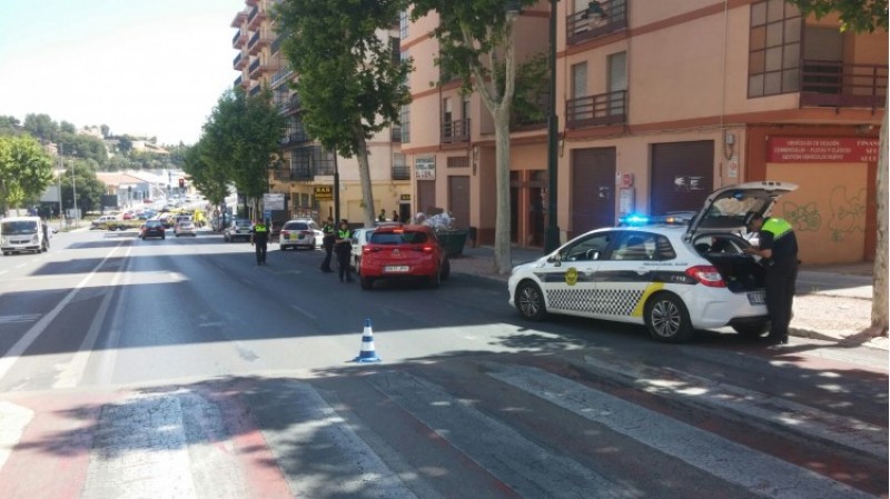 Un dels controls de la policia local, imatge d'arxiu
