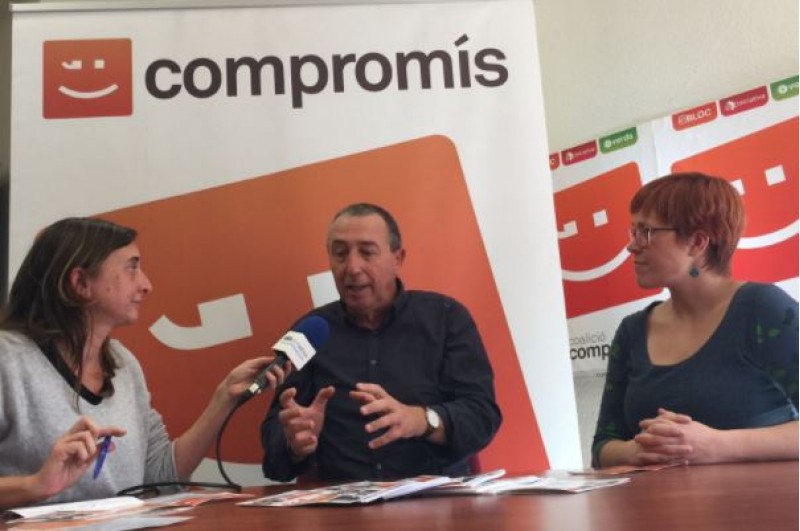 Joan Baldoví i Àngela Micó en la entrevista amb ARAMULTIMÈDIA