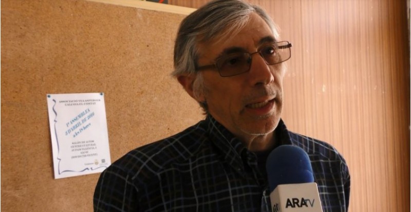 Vicent Català durant l'entrevista / R. Lledó