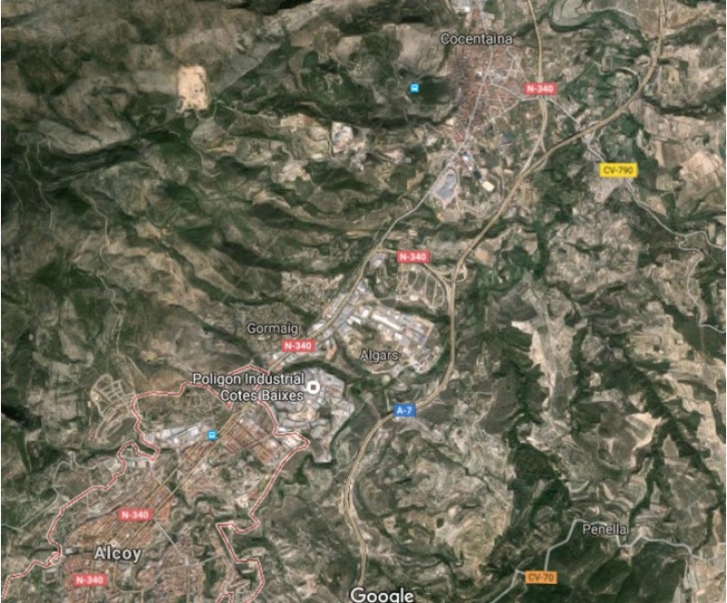 imatge aèria de la zona que abarquen els regants de Beniasent