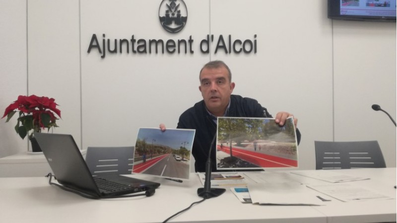 Alcoi demana diners per a fer una ruta per a ciclistes i vianants que travesse la ciutat