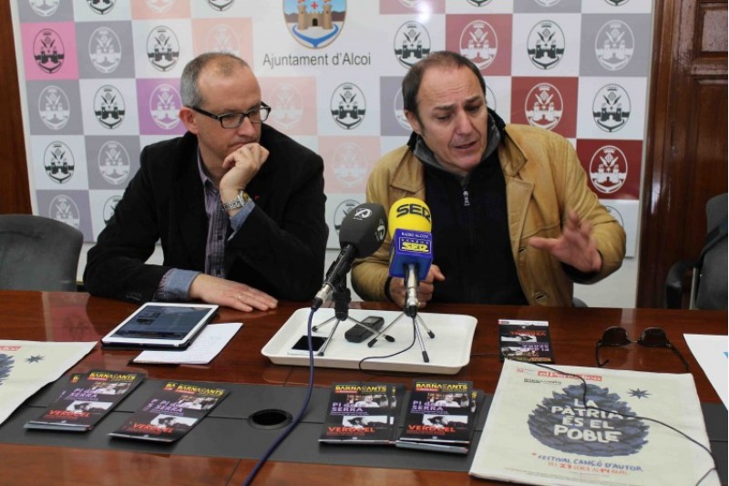 Pere Camps, director del Barnasants, va estar aquest dimarts a Alcoi./ LV