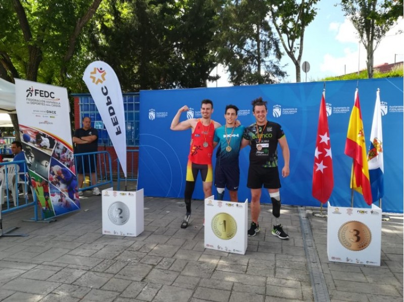 Alejandro Marín al Campionat d'Espanya d'Atletisme Adaptat
