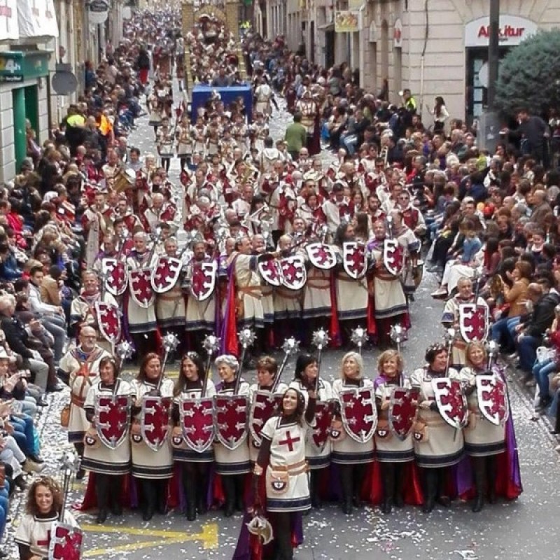 Les esquadres dels Vascos durant l'Entrada / Filà Vascos