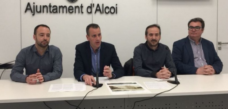 Jaume Sanjuan, Alberto Belda, Juan Antonio Recuerda i Jesús Martínez presenten el Pla / R. Lledó