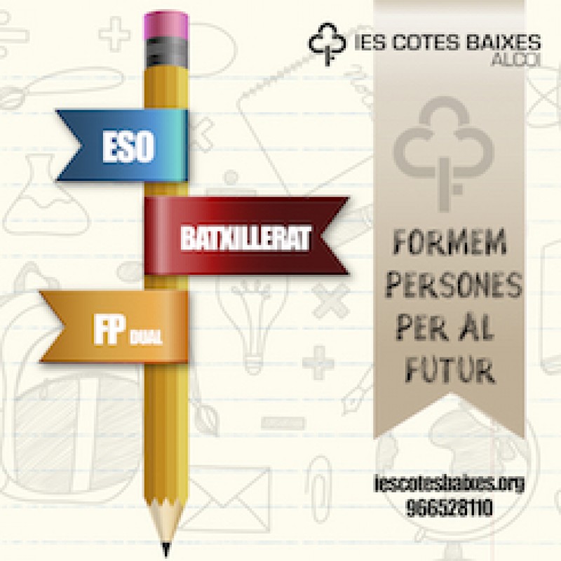 Àmplia oferta de Formació Professional a l'IES Cotes Baixes 