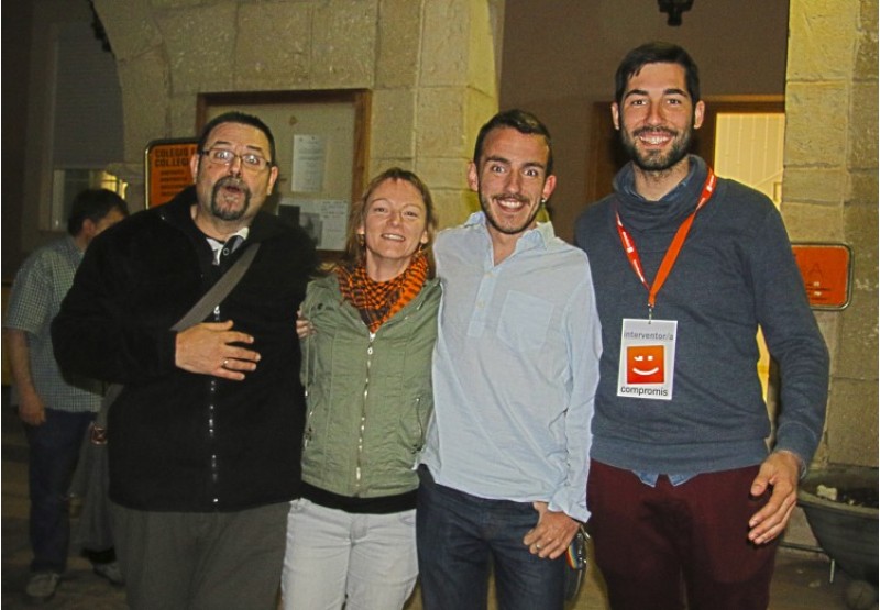 Els quatre regidors de Compromís a Benilloba./ LV
