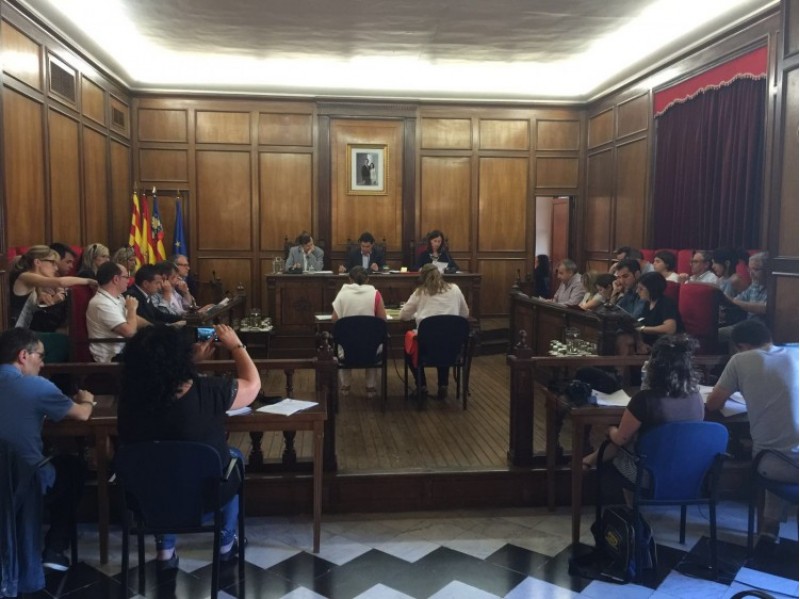 Un moment del ple on s'ha aprovat l'exposició pública del PGE/AM
