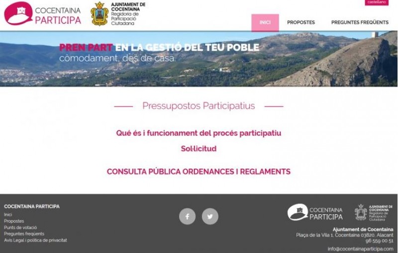 plana web de cocentainaparticipa.com