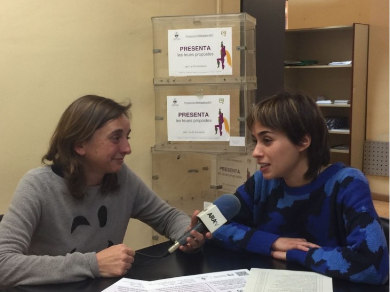 La regidora de participació María baca explica per a Aramultimèdia els projectes que passen a votació popular/AM