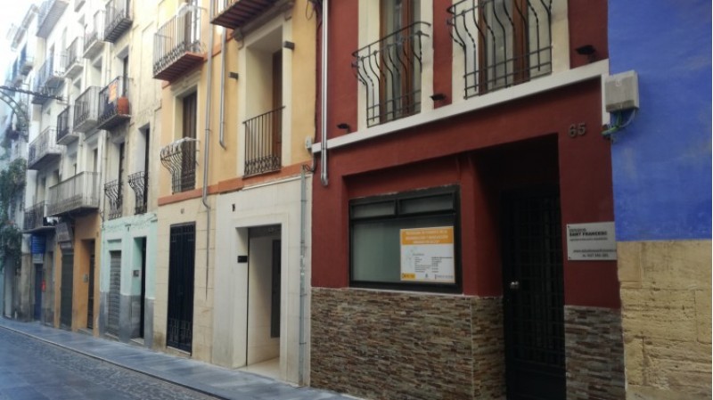 Un dels edificis ja rehabilitats al centre d'Alcoi, gràcies al pla ARRU