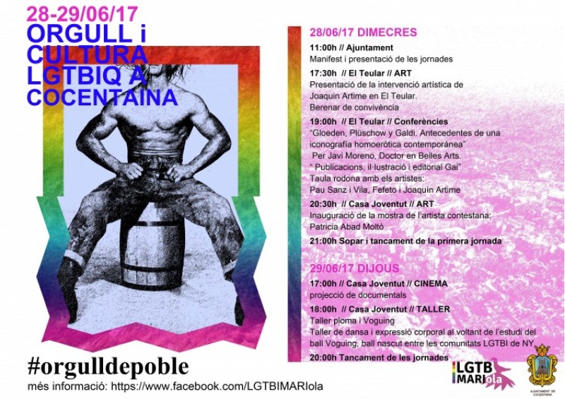 Art, cultura i conscienciació a Cocentaina per l'Orgull LGTBI