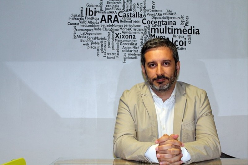 Rafa CArbonell, a la seu d'AM /AM