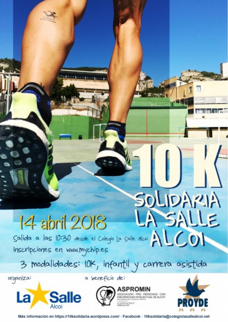 Carrera solidària a benefici d'ASPROMIN i l'ONG PROYDE organitzada pel Col·legi La Salle-Alcoi / La Salle