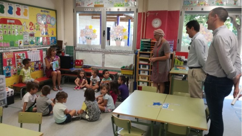 Un moment de l'assemblea en n curs d'infantil en Horta Major