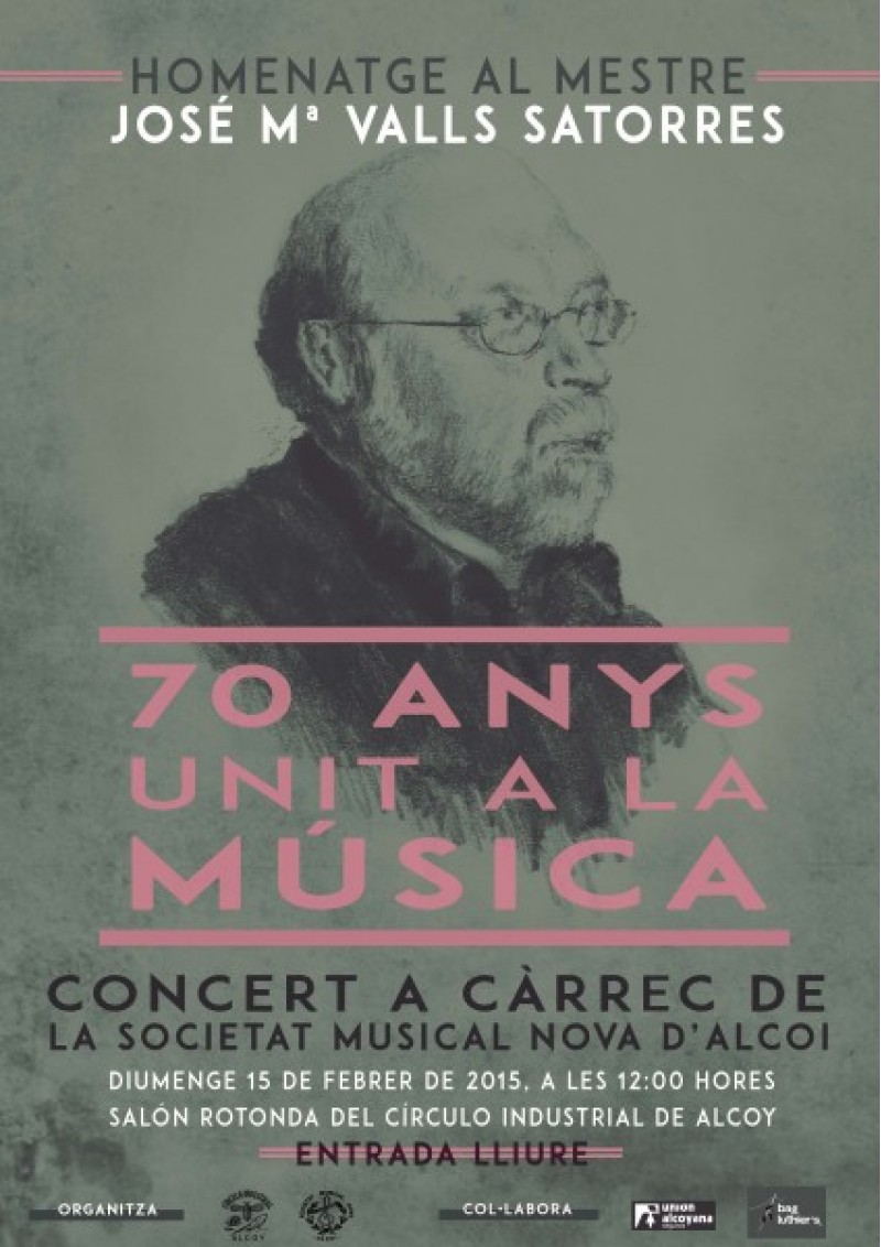 Cartell del concert homenatge a José María Valls