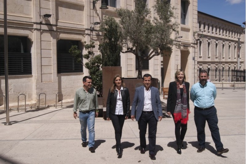 Imatge dels cinc candidats. / PP Alcoi
