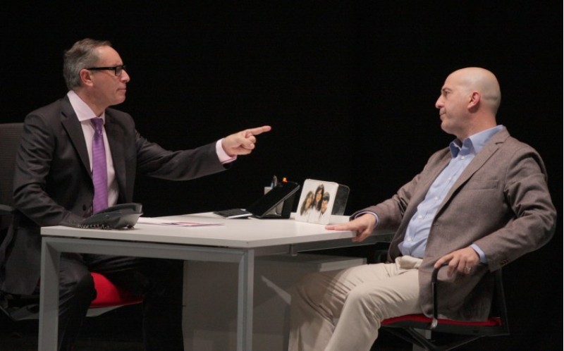 Joanmi Reig i Tomàs Mestre protagonitzen 'El crèdit' al Calderón. /AM