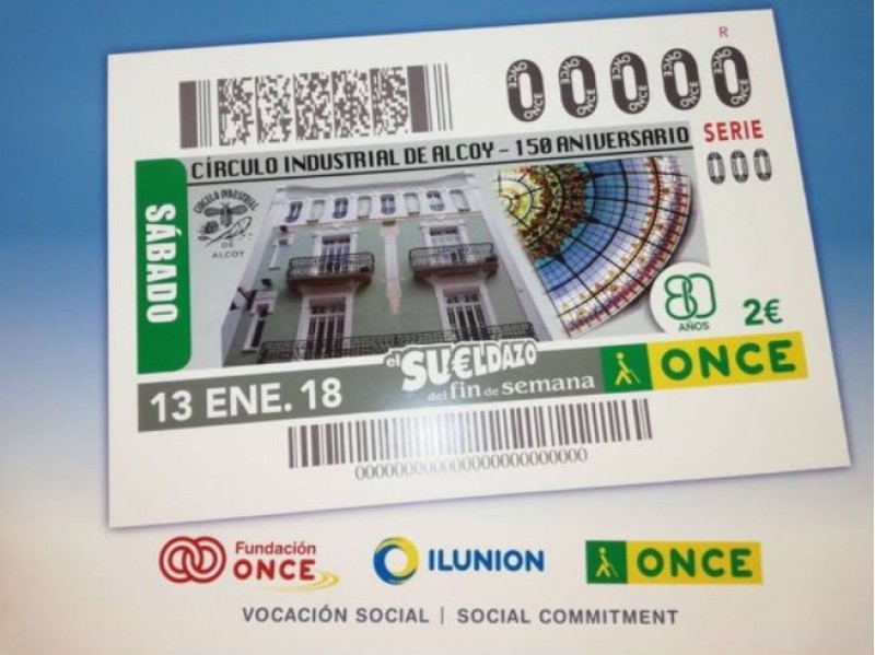 Així serà el cupó de 150 aniversari del Círculo / ONCE