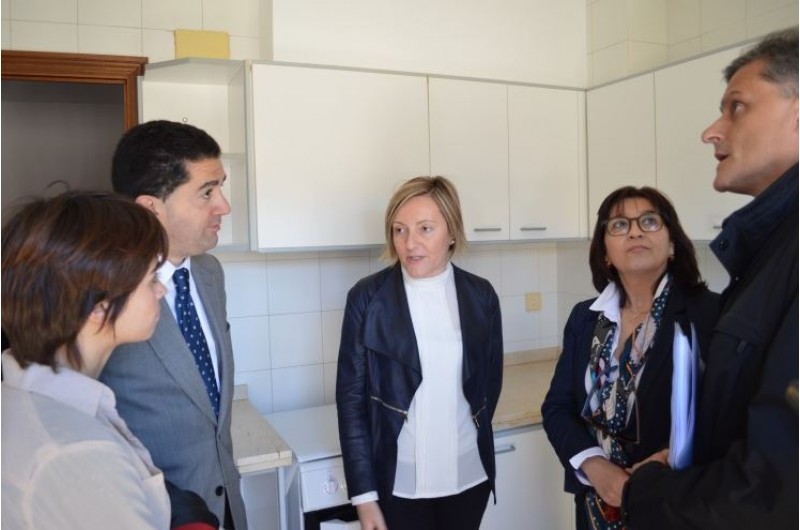 Visita de Maria José Salvador a El Camí 40 en 2016 / R. Lledó