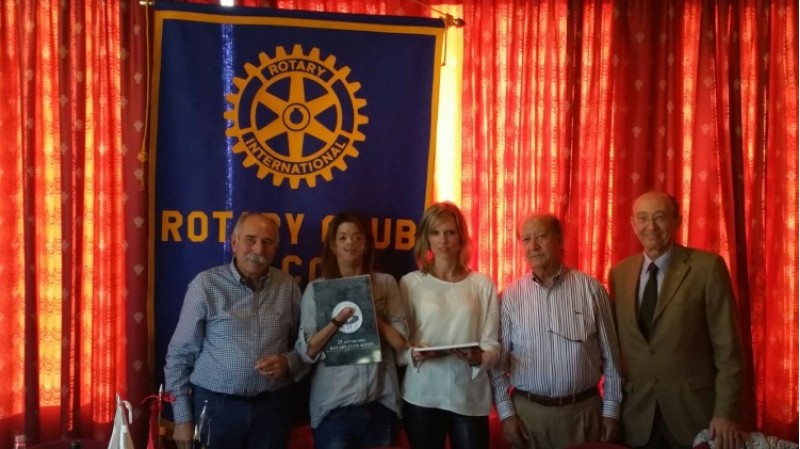 Fide Miron i Nuria Alba han visitat el Rotary Club Alcoi / Rotary