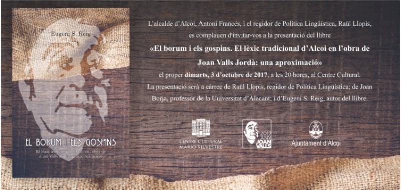 'El borum i els gospins. El lèxic tradicional d'Alcoi en l'obra de Joan Valls Jordà: una aproximació'