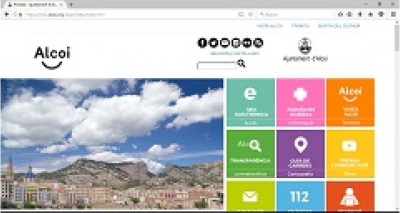 El nou disseny de la web de l’Ajuntament d’Alcoi, accessible per a persones amb diversitat funcional / Ajunt. Alcoi
