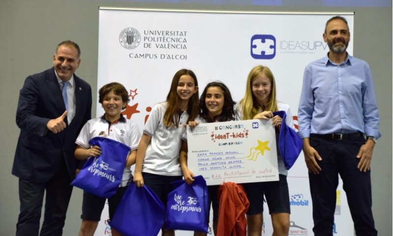 El projecte ‘Reutilització de cartó’ del Col·legi Sant Roc d'Alcoi guanyador del concurs ideaT-kids / UPV