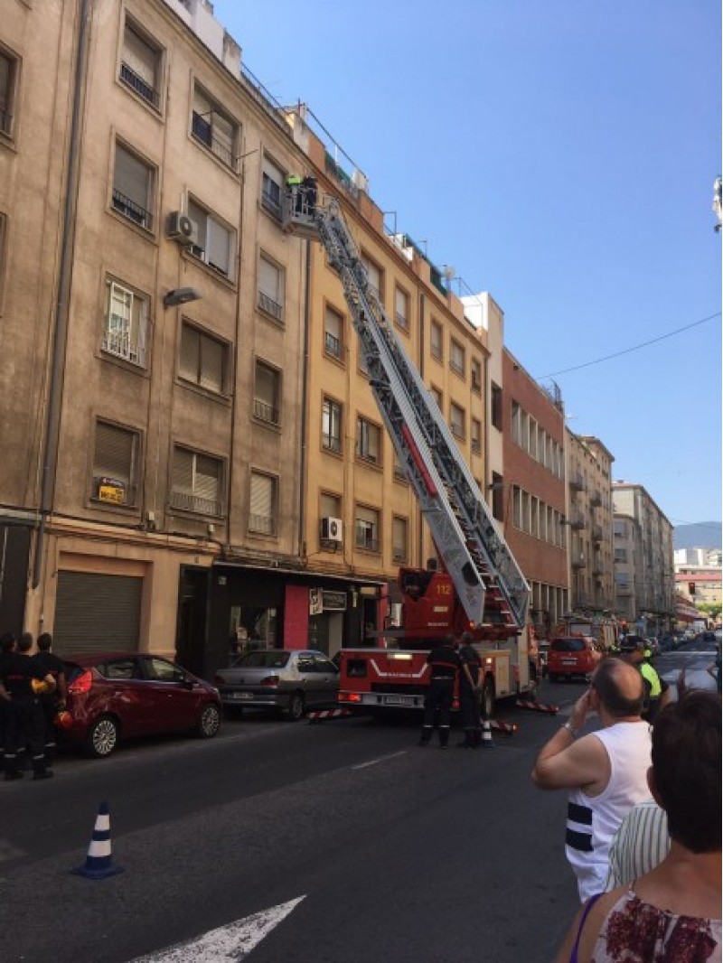 Actuació dels bombers a Entença