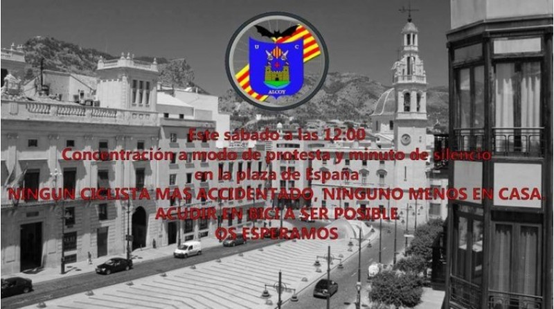 Els ciclistes es concentraran a Alcoi després de l'atropellament mortal d'un company a Villena