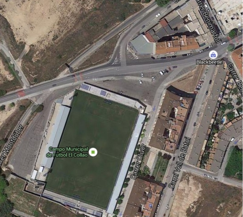 Zona en la que es construiria la rotonda/Google Maps