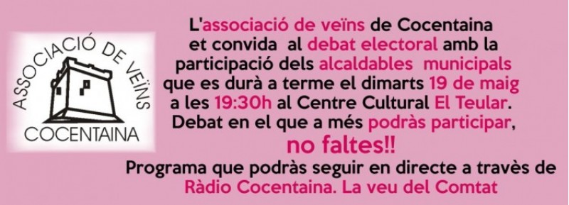 Debat electoral a Cocentaina