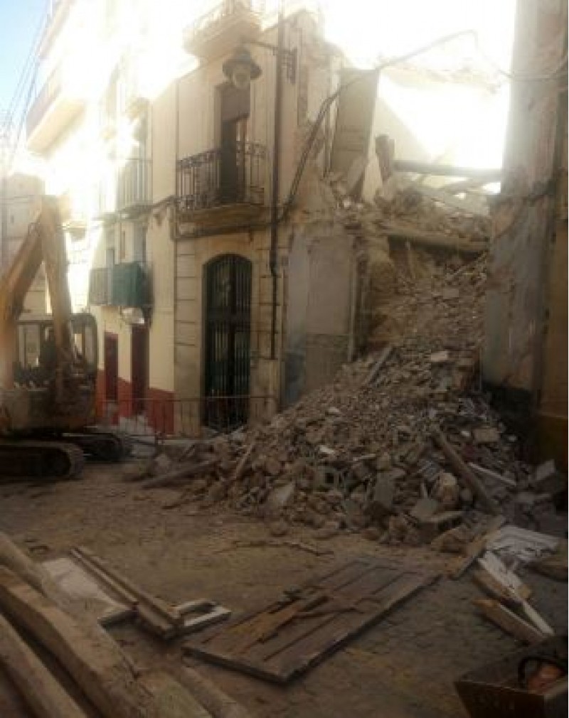 Enderroc provocat al costat del quiosc de 