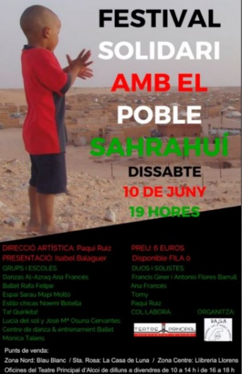 Festival multidisciplinari i solidari a benefici de DAJLA al Teatre Principal d'Alcoi