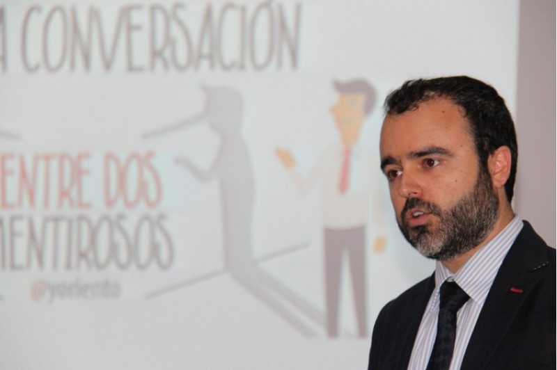 El director de Recursos Humans de Germaine al Role Playing d'Entrevistes. / SG