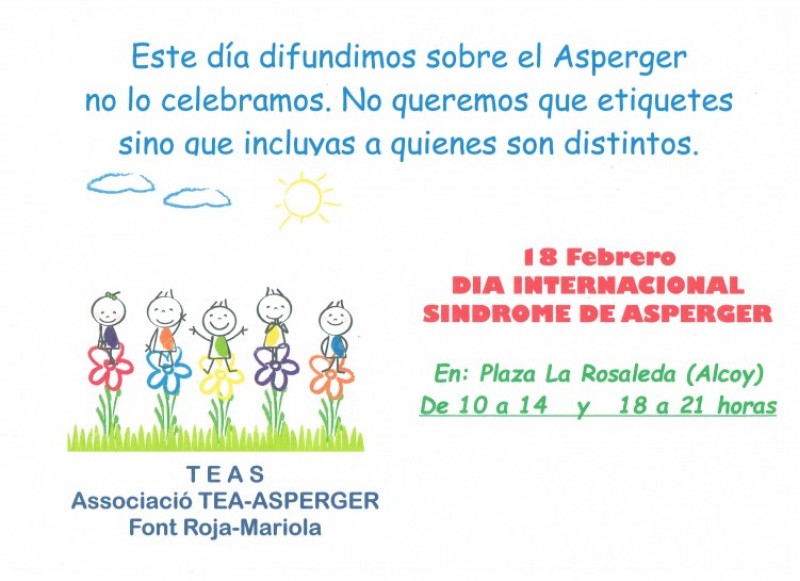 Globus, jocs i molta informació per celebrar a Alcoi el Dia Internacional de l'Asperger