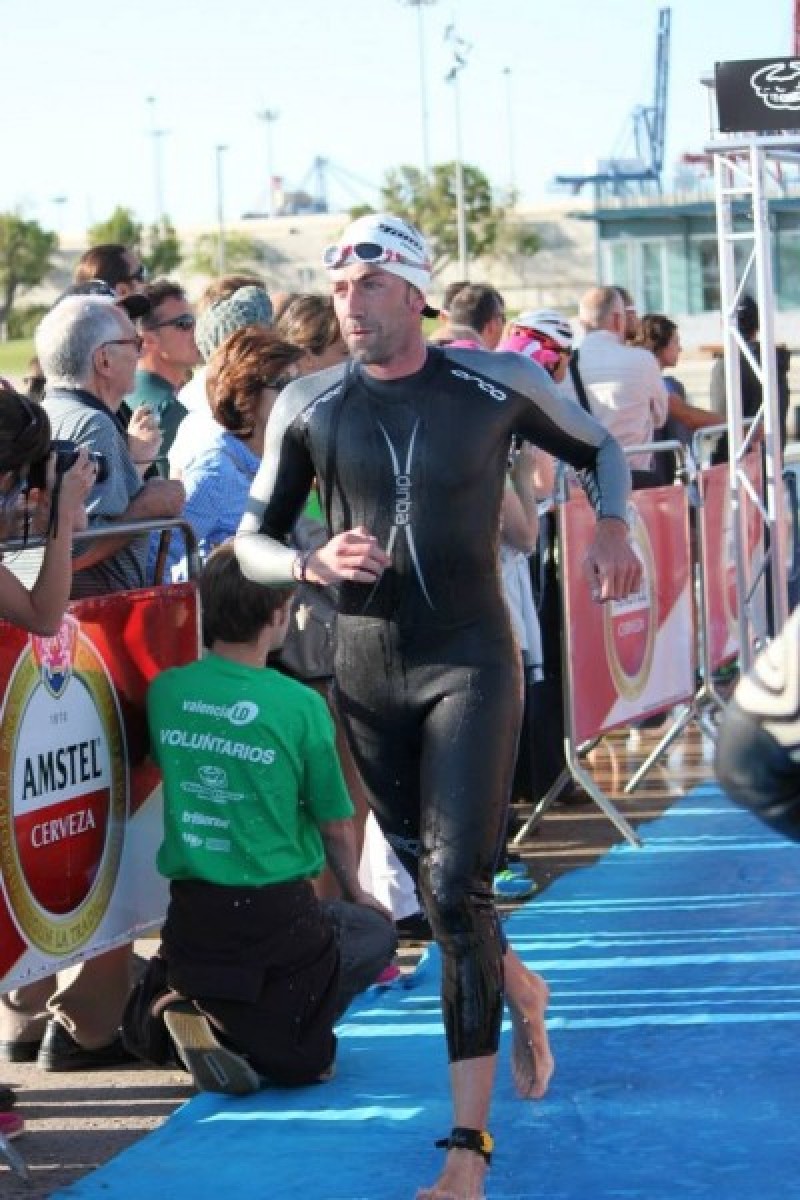 Gonzalo Olcina en la Triatlón de Valencia /AM