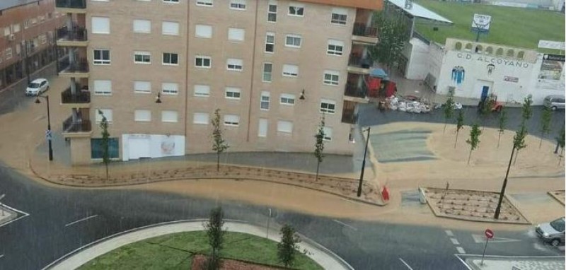 Redona d'El Collao durant la pluja / AM