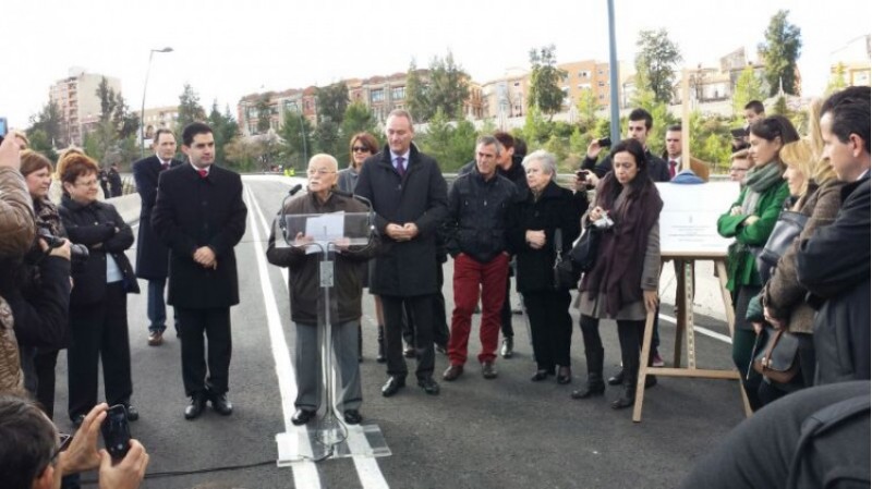 Francisco Aura ha vist com inauguraven un pont amb el seu nom / AM