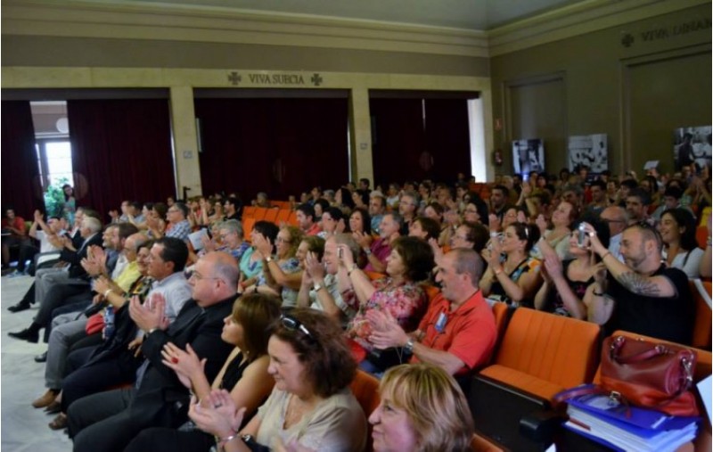 L'antiga Escola Industrial va acollir l'acte inaugural de la Trobada d'Escoles UNESCO./ RC