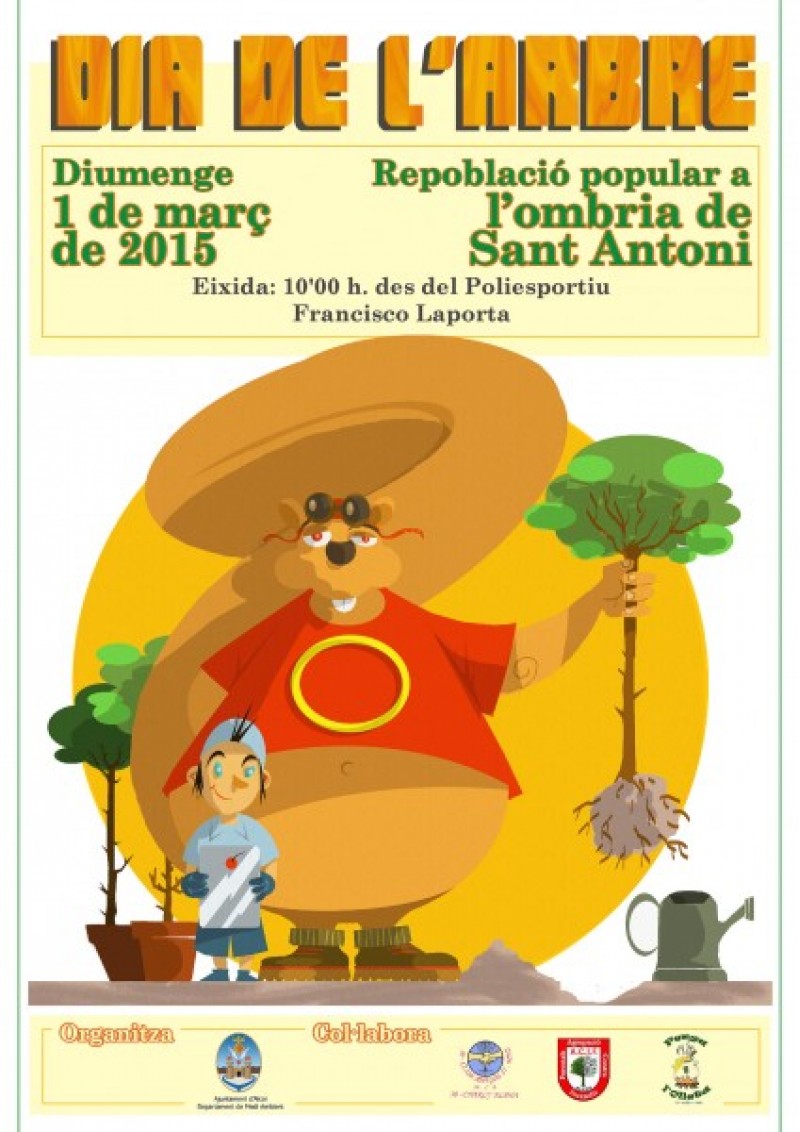 Cartell de la repoblació popular de l'1 de març